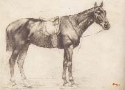 Edgar Degas Horse with Saddle and Bridle oil painting artist